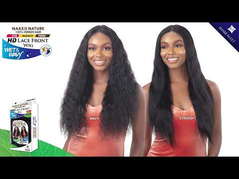 Shake N Go Naked Nature Wet and Wavy HD Lace Front Wig - Darling Wave //  100% Human Hair Wig