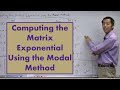 Computing the Matrix Exponential Using the Modal Method