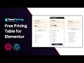How to Create Pricing Table With Elementor