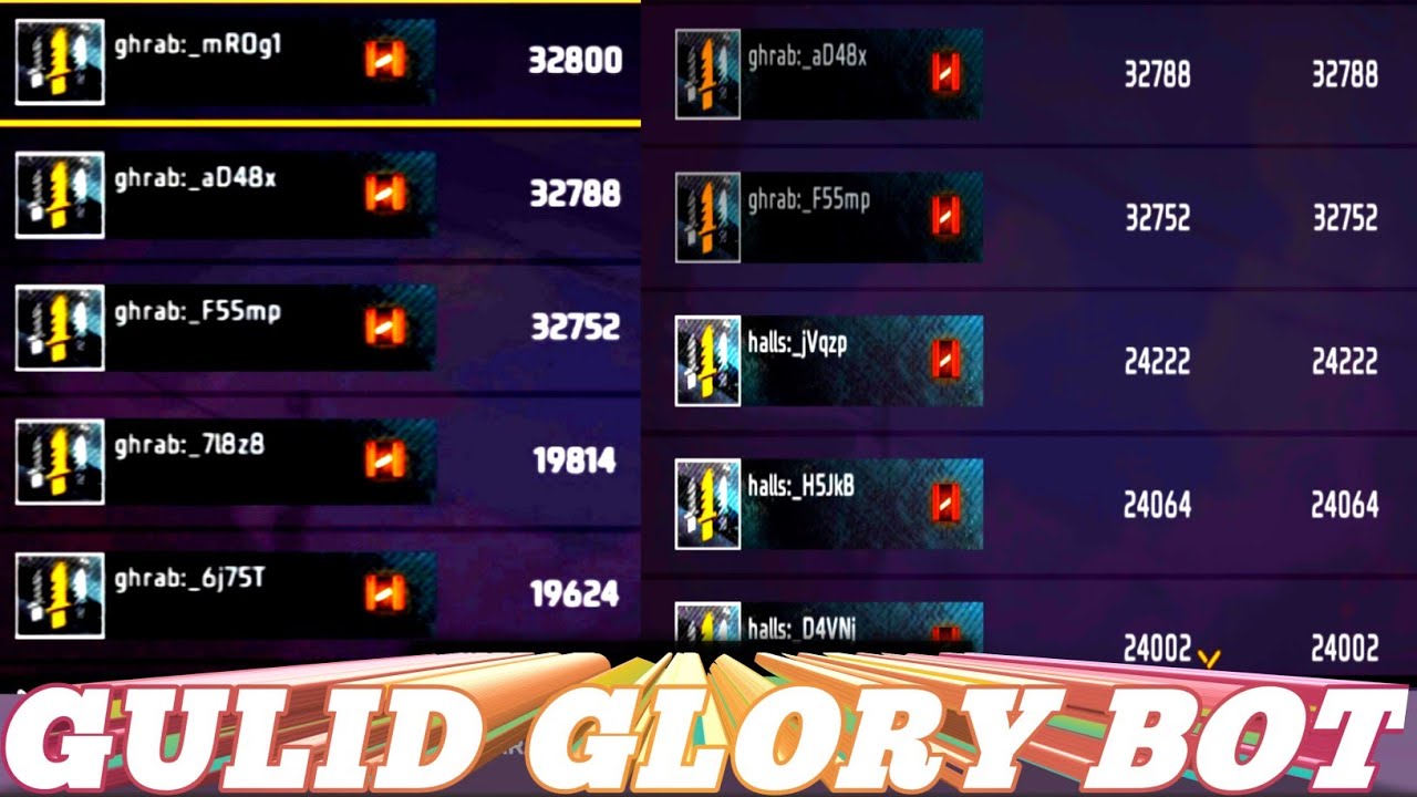 guild glory bot free fire | guild glory free fire | guild glory ff # ...