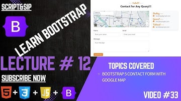 Bootstrap 5 Contact Form with Google Map | Step-by-Step Guide