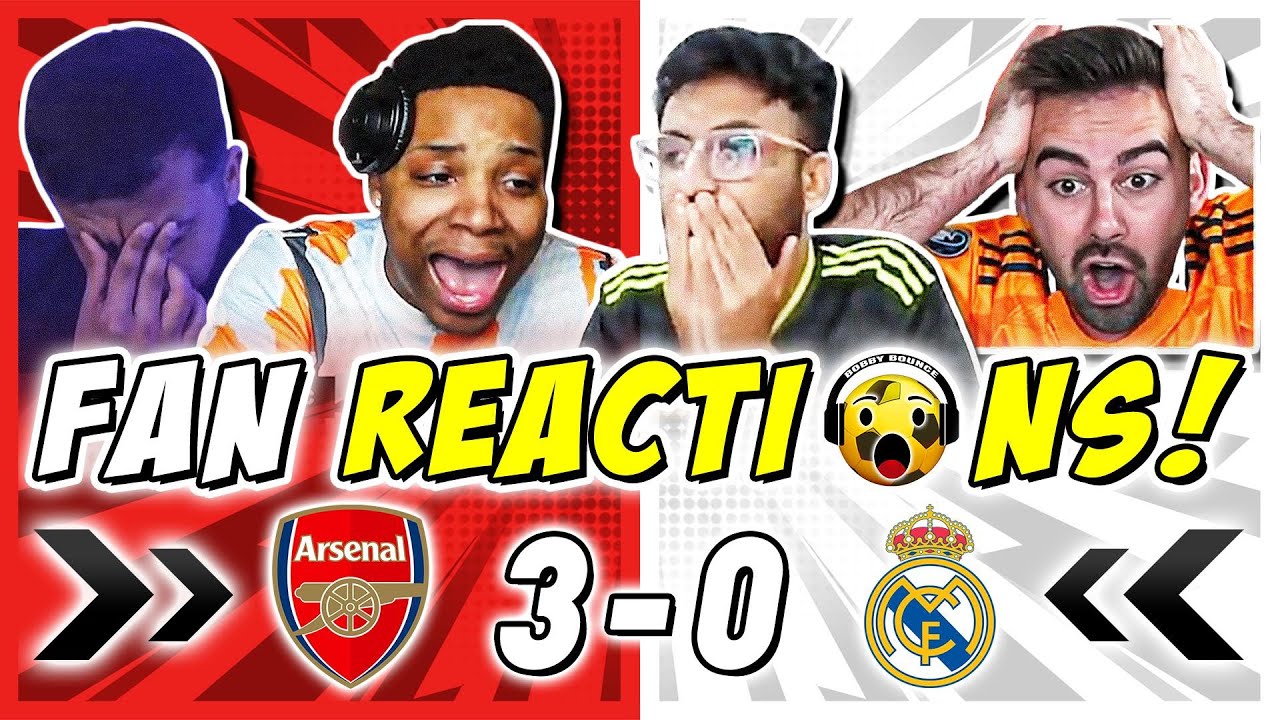 REAL MADRID FANS FURIOUS 🤬 REACTION TO ARSENAL 3-0 REAL MADRID | CHAMPIONS LEAGUE FAN REACTIONS