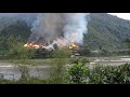 A year ago fire incident at kerang village arunachal pradesh