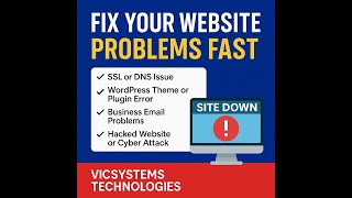 Fix Your Website Problems Fast | SSL, WordPress, Business Emails & More – Vicsystems Technologies