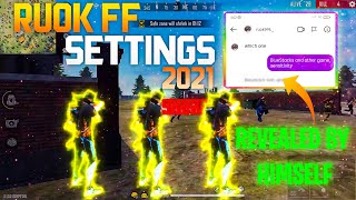 RUOK FF SETTINGS 2021 | REAL SENSITIVITY REVEALED BY RUOK FF