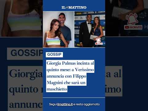 Video Giorgia Palmas incinta: a Verissimo annuncia con Filippo Magnini che sarà un maschietto