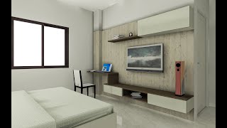Master Bedroom Design Rendering In Kd Max