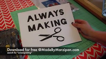 Introduction to Stencil Screenprinting