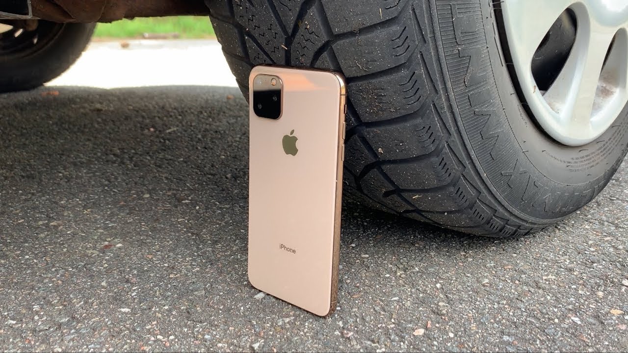 Many iPhones vs CAR YouTube