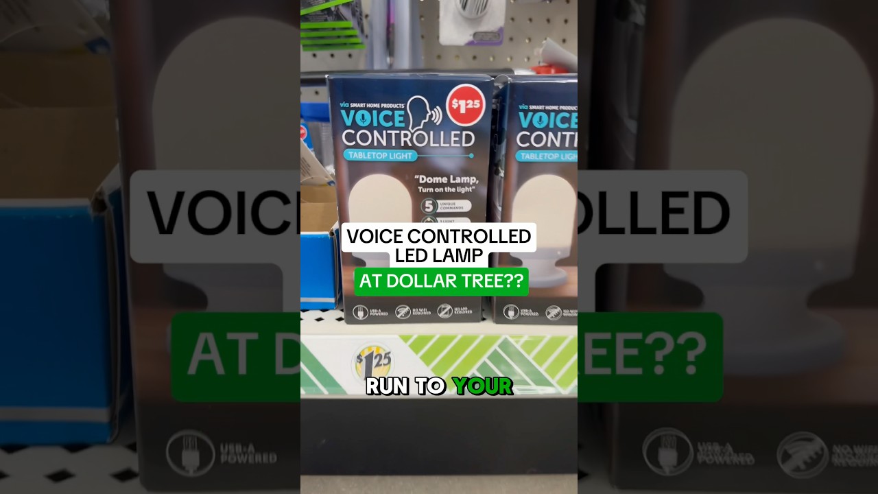 Voice Controlled LED light found in Dollar Tree! 