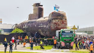 Submarine Driving on the Street: Heavy Haulage of UBoat U17 to Exhibition