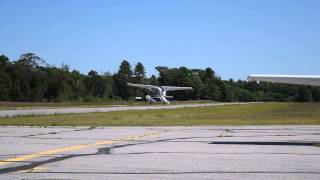 Cessna 185 Takeoff - LOUD