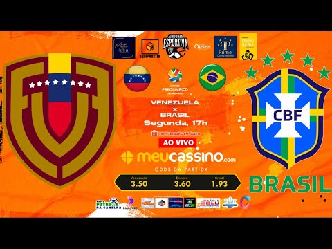 VENEZUELA x BRASIL - PRÉ-OLÍMPICO DE FUTEBOL MASCULINO - AO VIVO