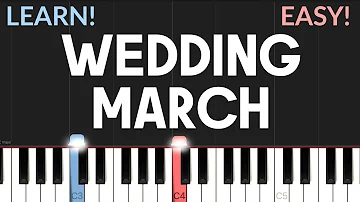 Wedding March - Felix Mendelssohn | EASY Piano Tutorial