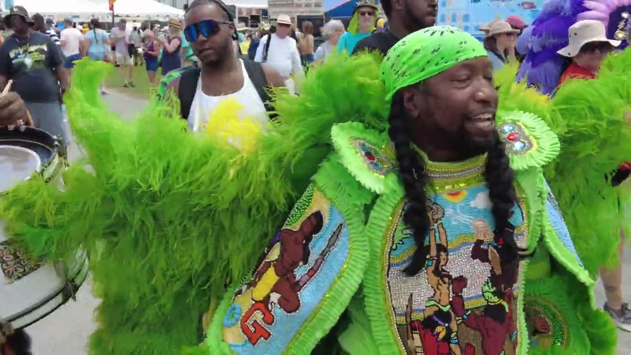 New Orleans Jazz Festival ft Big Chief Juan Pardo
