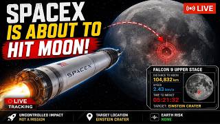 🔴 LIVE SpaceX Rocket Crashing Into The Moon  | Falcon 9 Upper Stage Crash LIVE Tracking