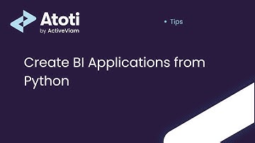 Collaborative Analytics - Create BI applications from Python