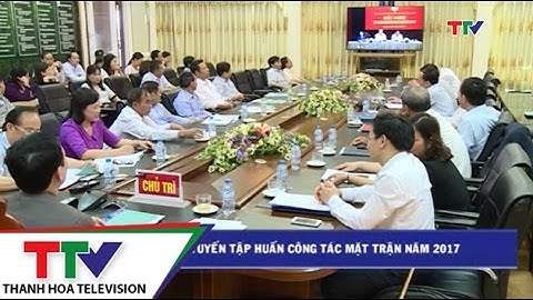 Hội nghị trực tuyến tập huấn công tác mặt trận năm 2017