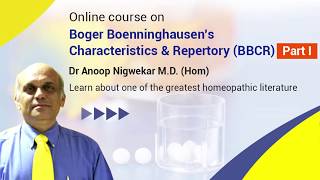 Homeopathy Course Boger Boenninghausens Characteristics And Repertory Part I