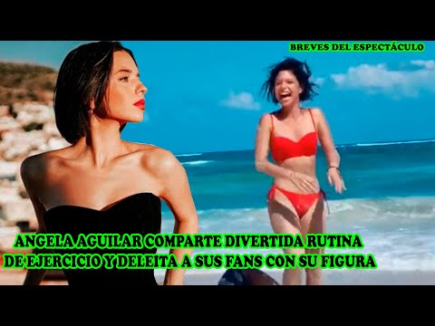 ÁNGELA AGUILAR en bi.ki.ni y haciendo ejercicio arrasa en TIK TOK