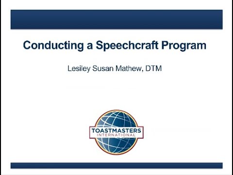 Division G TLI Training #4 - Conducting a Speechcraft program