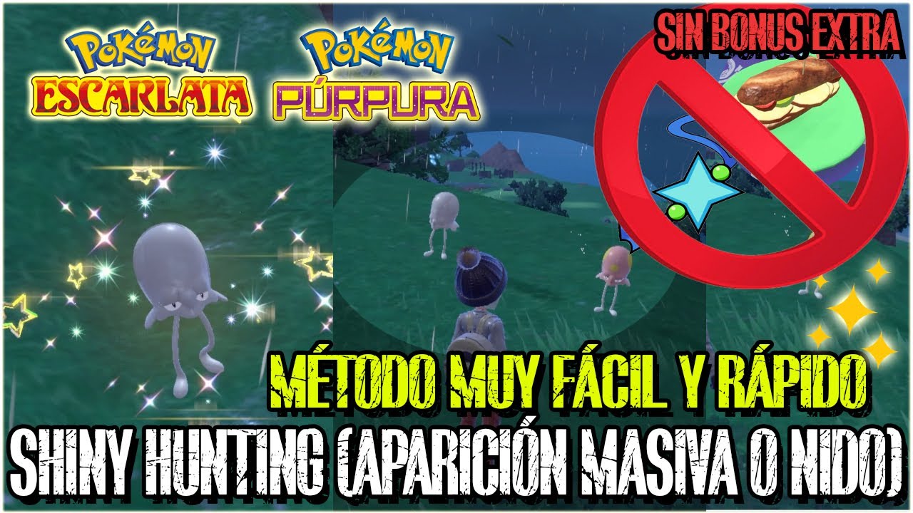 MEJOR METODO DE SHINY HUNT EN POKEMON ESCARLATA Y PURPURA COMO HACER SHINY  HUNT 100% PERFECTO 