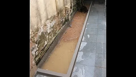 Como drenar água do jardim de inverno?