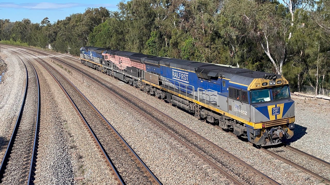 RailFirst CF4402, CF4412 (Black Caviar) & CF4405 light engine at East Maitland - 17/8/23