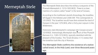 Archaeological Proof for the Torah and Exodus