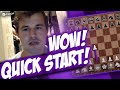 Carlsen is Surprised that His Opponent Plays the First Move in 0.1 SECOND | Magnus Banter Blitz