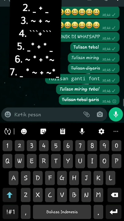 CARA BUAT TULISAN UNIK DI CHAT WHATSAPP | buat tulisan unik