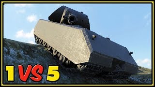 Maus - 10,5K Dmg - 1 VS 5 - World of Tanks Gameplay