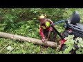 Forstrückeschiene am ATV (Waldarbeit)