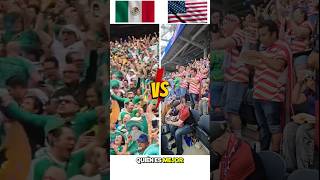 ¡Afición de México vs afición de Estados Unidos!