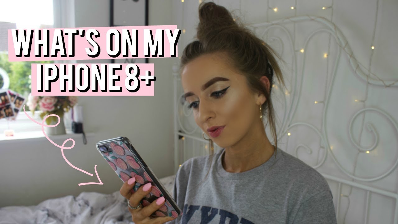 WHAT'S ON MY IPHONE 8 PLUS? & HUGE GIVEAWAY!