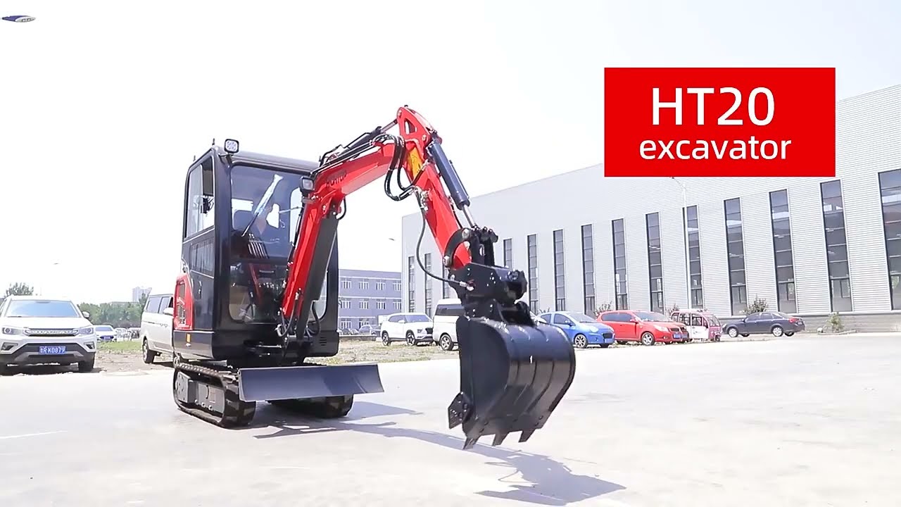 2ton small excavator with closed cab.