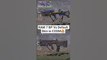 RAM 7 Battle Pass Vs Default Skin in CODM #shorts #codm #codmobile