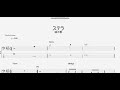 ステラ 【浦小雪】 ベースtab譜