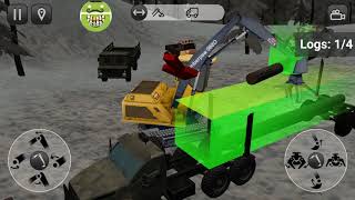6x6 Timber Trucks Simulator Winter Logging #3 Android Gameplay screenshot 5