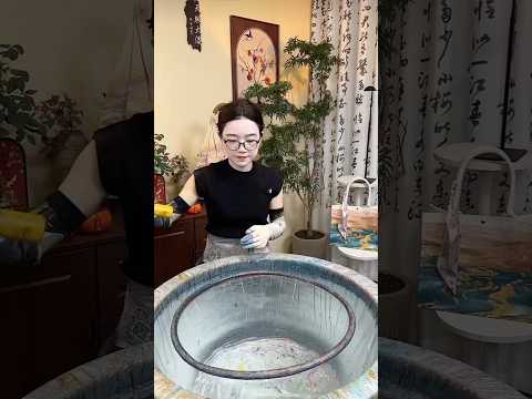 Use The Color Scheme Mix With Water To Made A Beautiful Bag Watermarbling Art Shorts