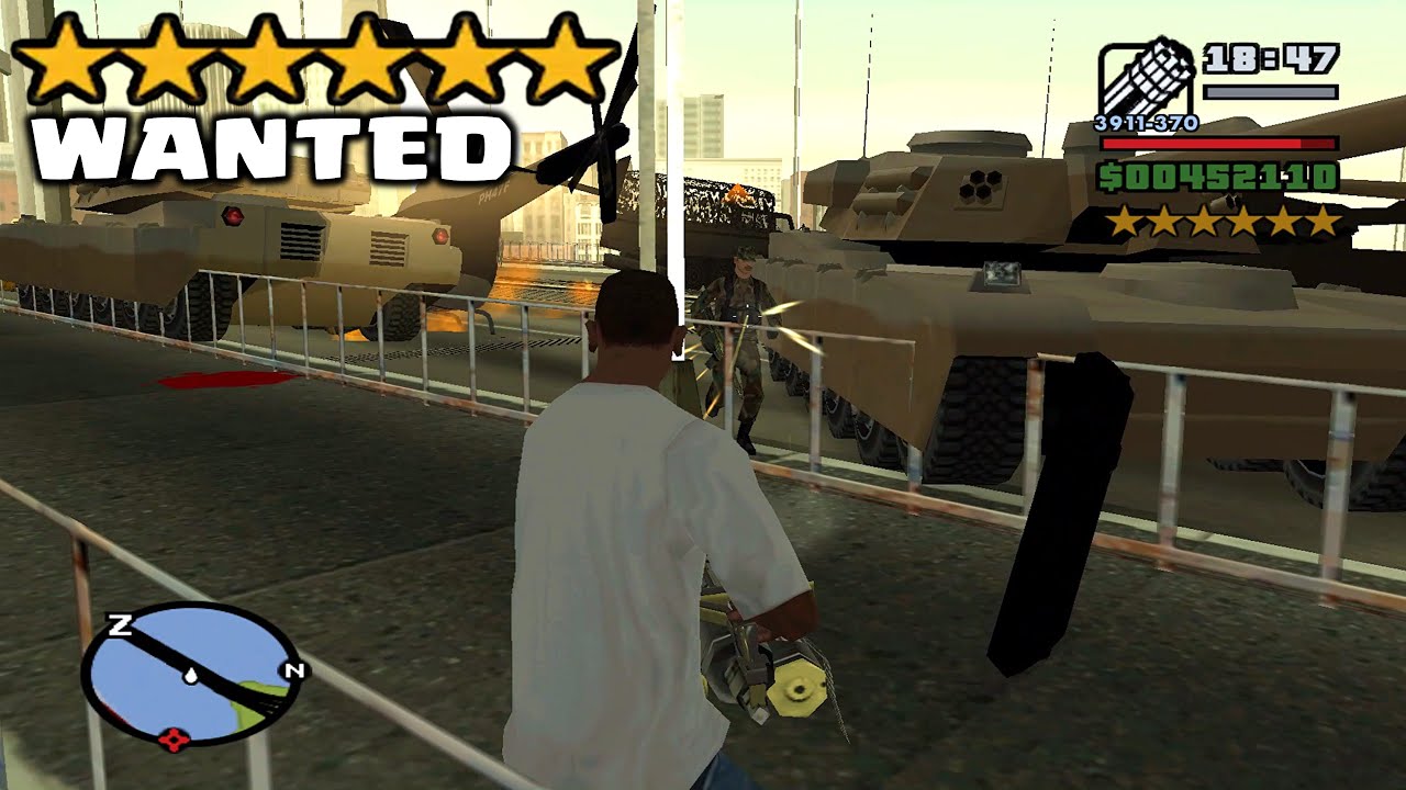SIX STARS WANTED LEVEL WITH MINIGUN HOW TO GET 6 STAR WANTED IN 