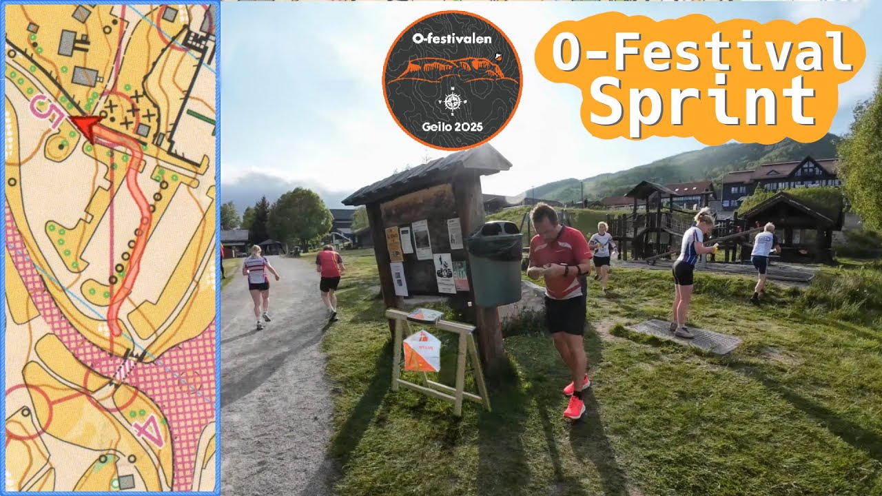 Headcam Orienteering: O-Festivalen 2025 Sprint