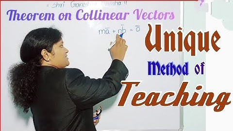 Theorem on Collinear Vectors