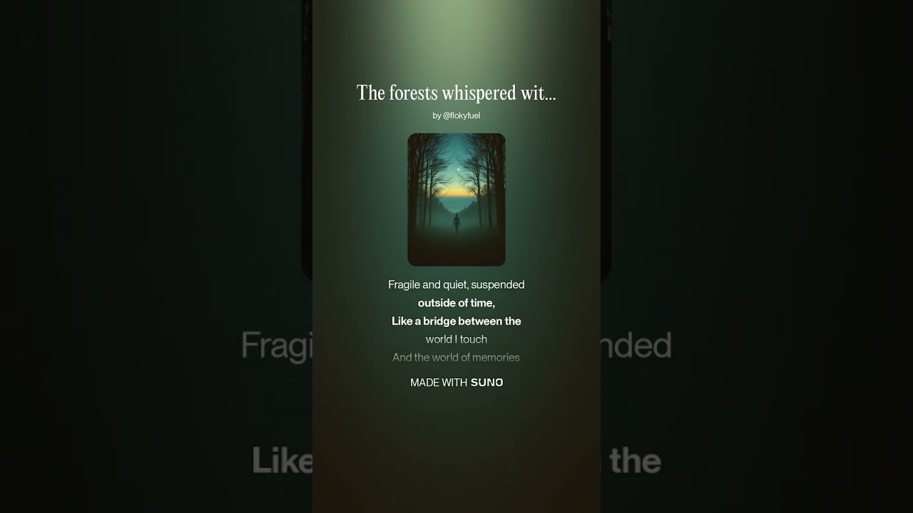 The forests whispered with a thousand silent voices, slow and deep,