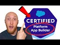 Taking the salesforce platform app builder exam watch this