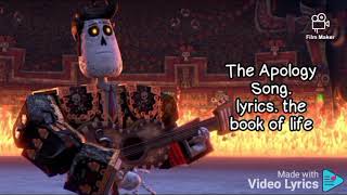 The Apology Song. lyrics. the book of life