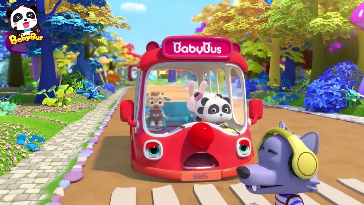 Wheels on the Bus (Rainbow Version) _ Colors Song _BabyBus Kids