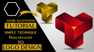 Adobe Illustrator Tutorial- Geometrical Hexagon #logo Design