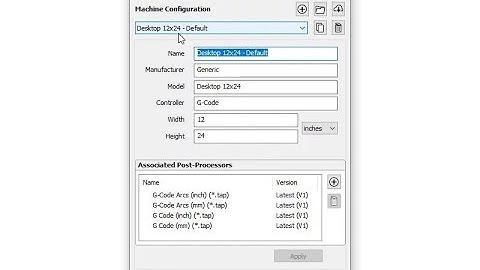 Machineconfiguratiehandleiding | Vectric V11-zelfstudies
