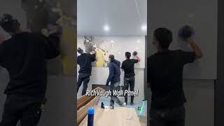 Black & Gold Marble Accent Wall